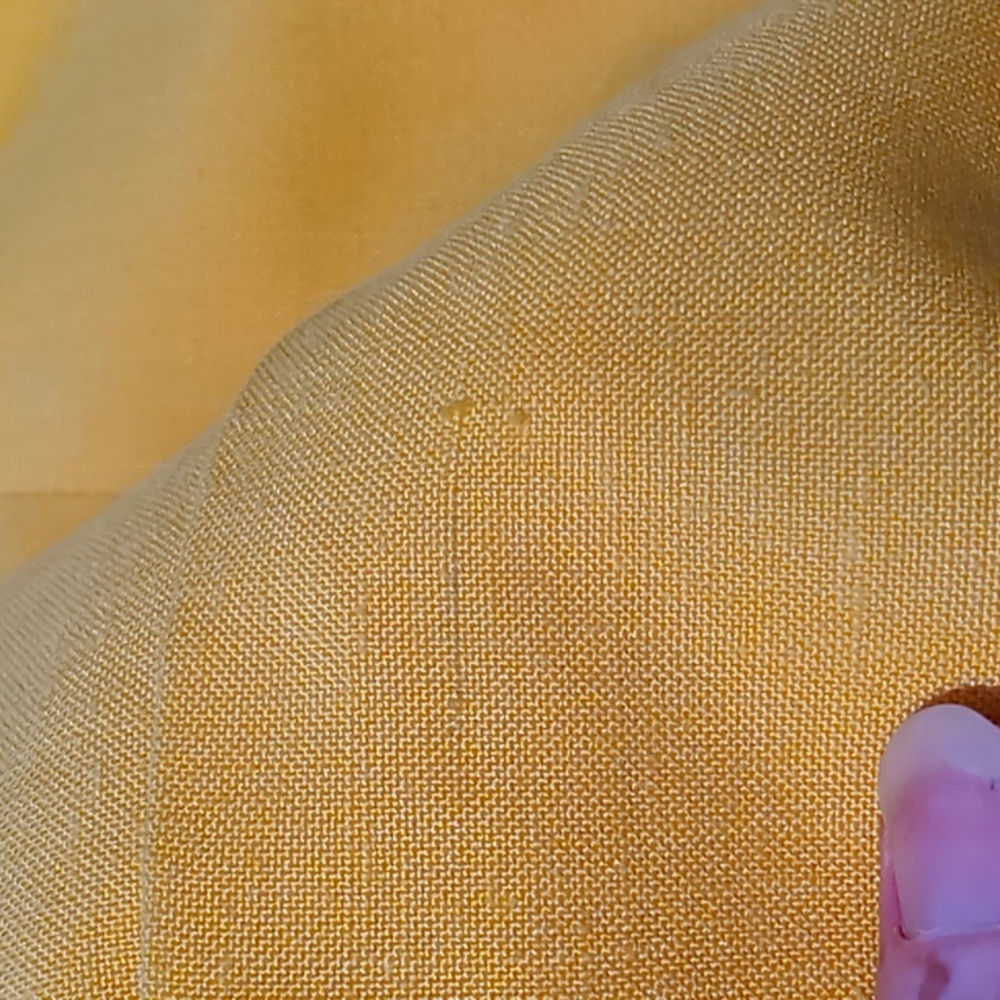 Vintage Christian Dior Linen Blazer Yellow Size 8 - Picture 11 of 16
